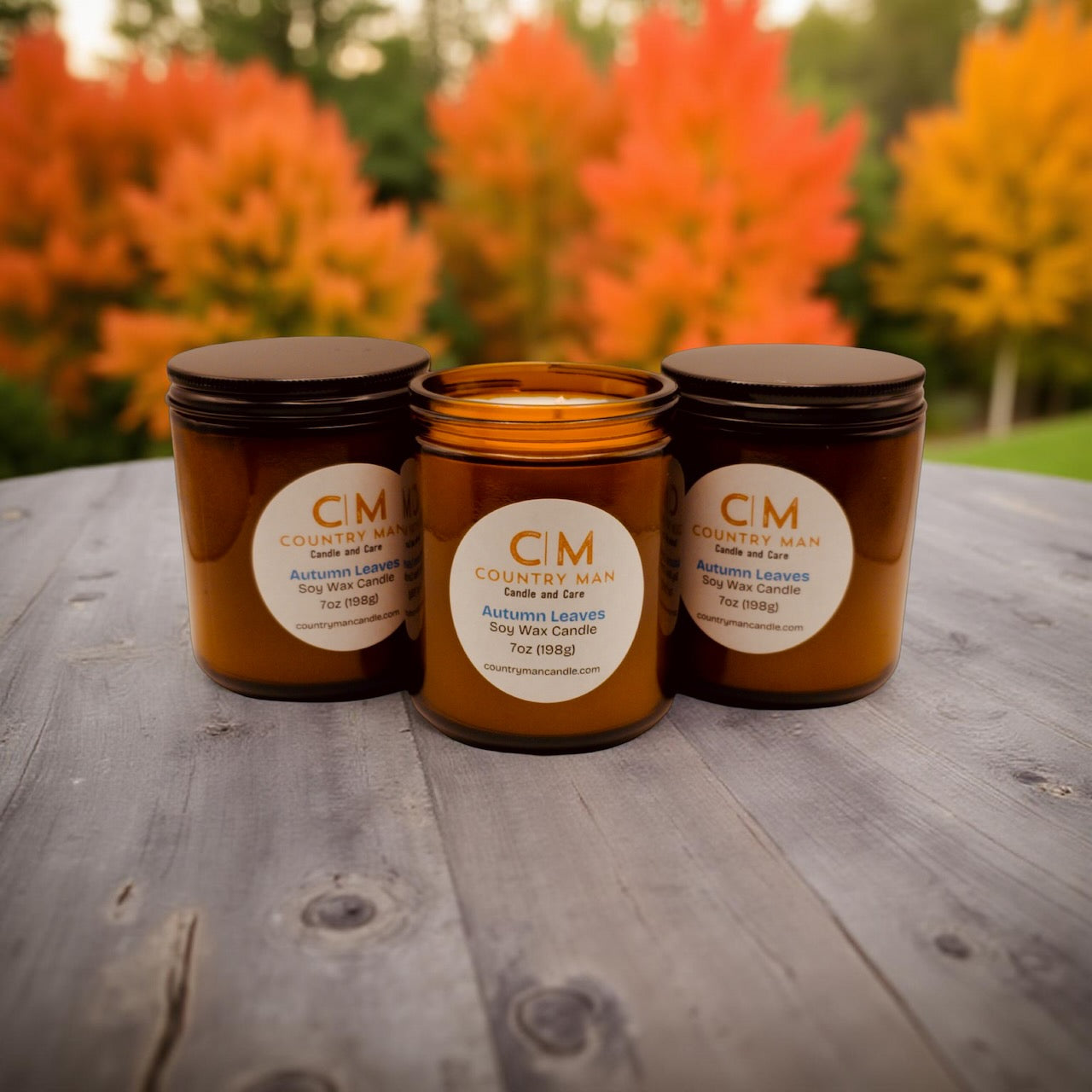 Autumn Leaves Soy Wax Candle (7oz)
