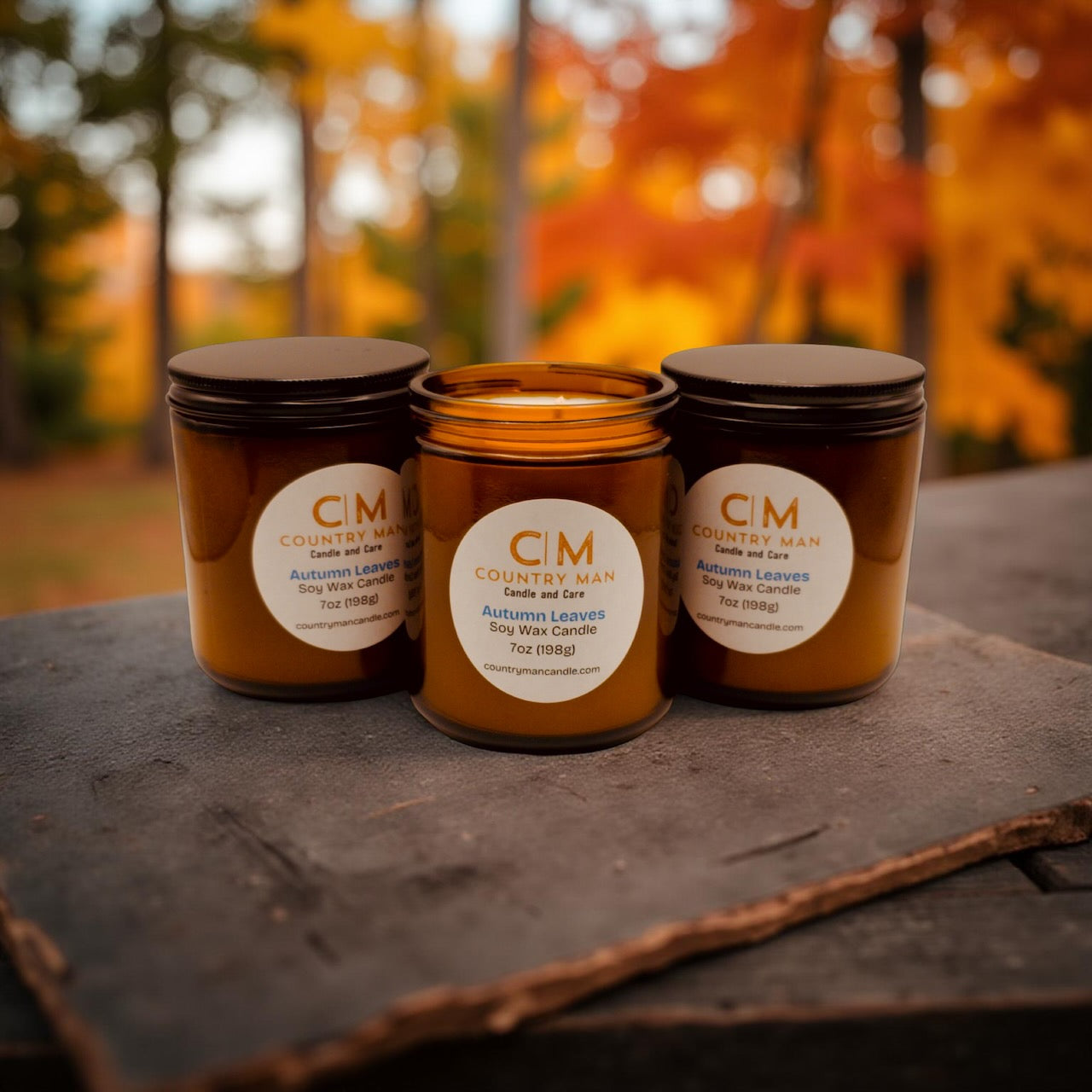 Autumn Leaves Soy Wax Candle (7oz)