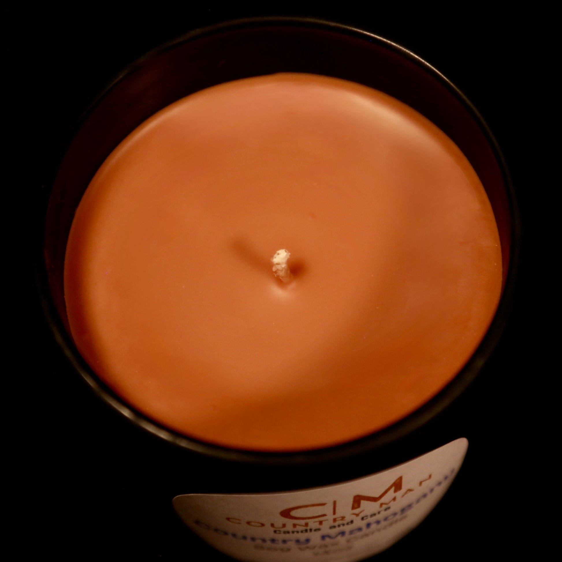 Country Mahogany Soy Wax Candle (14oz) Country Man Candle and Care