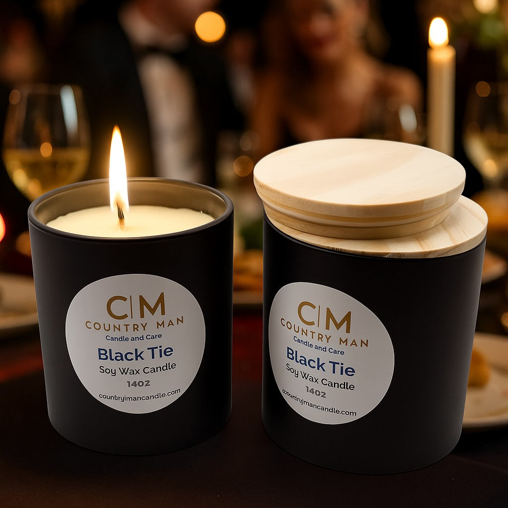 Black Tie Soy Wax Candle (14oz)