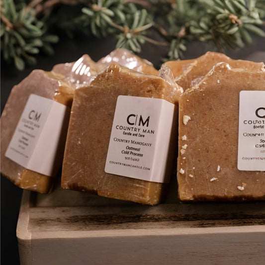 Country Mahogany – Exfoliating Cold Process Soap