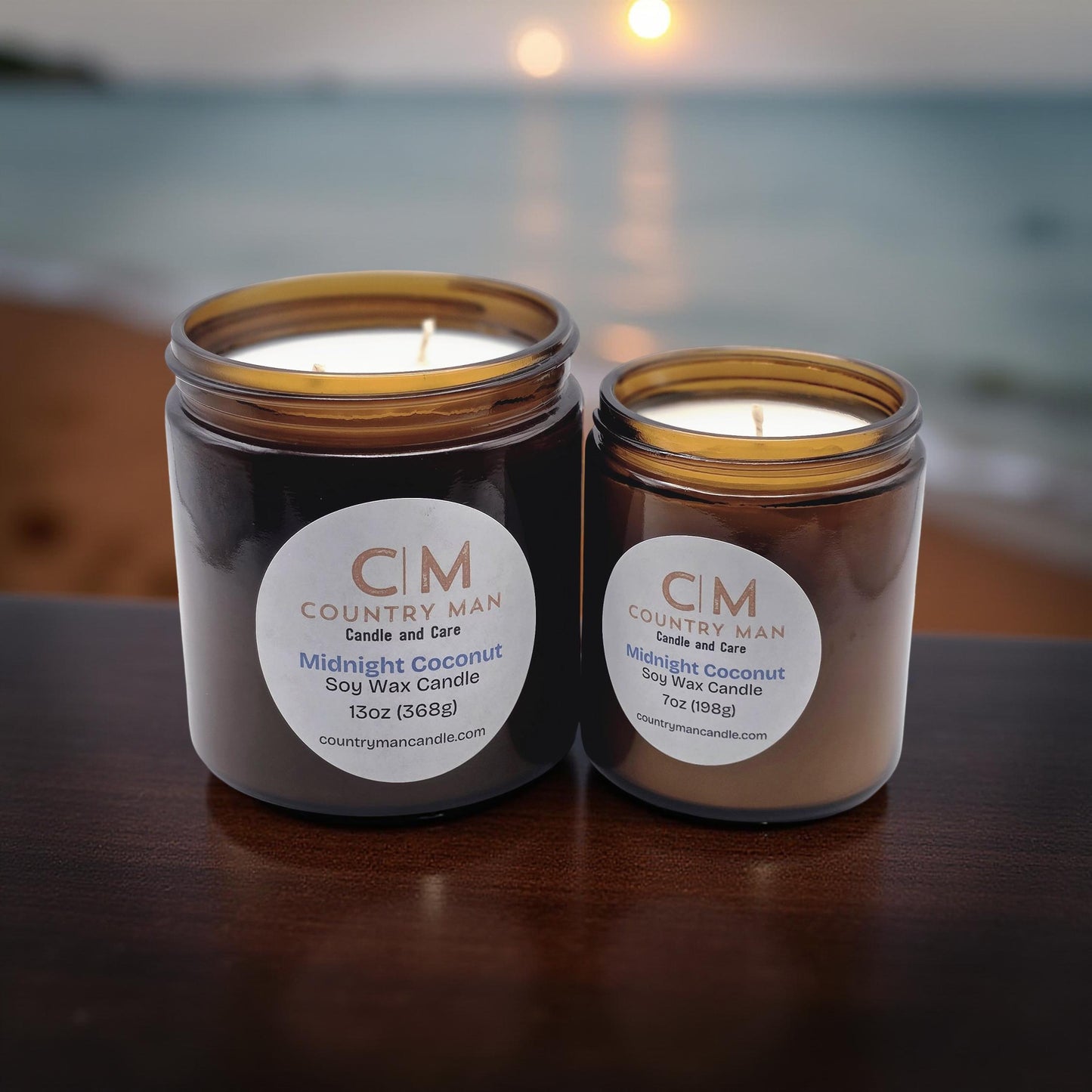 Midnight Coconut Soy Wax Candle