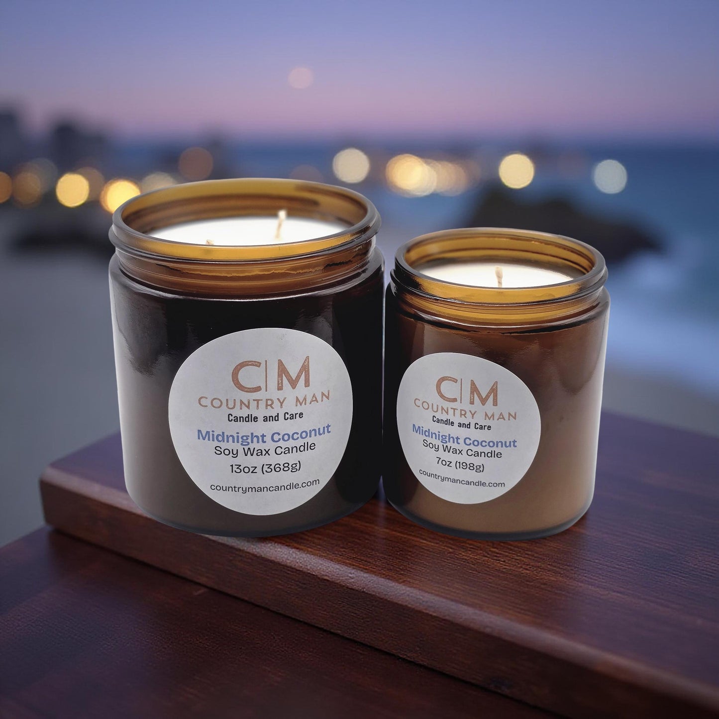 Midnight Coconut Soy Wax Candle