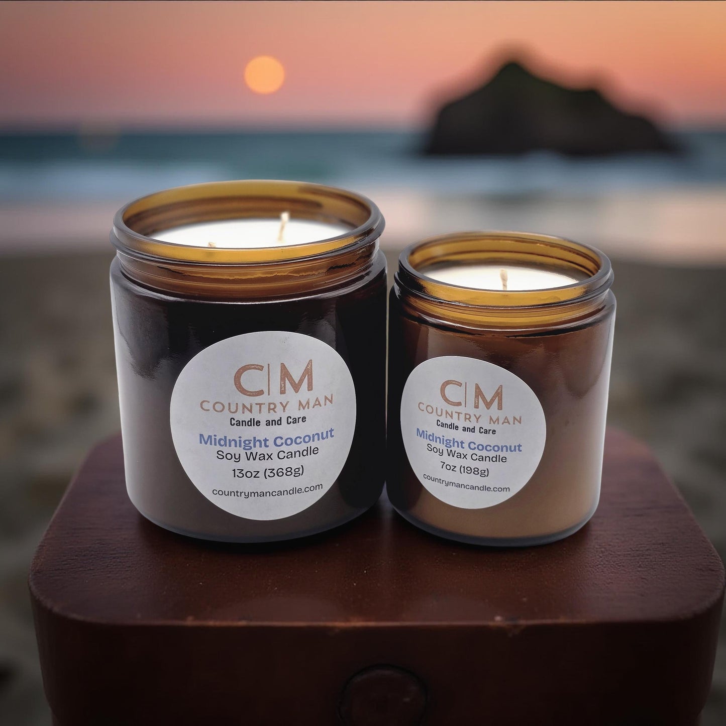 Midnight Coconut Soy Wax Candle