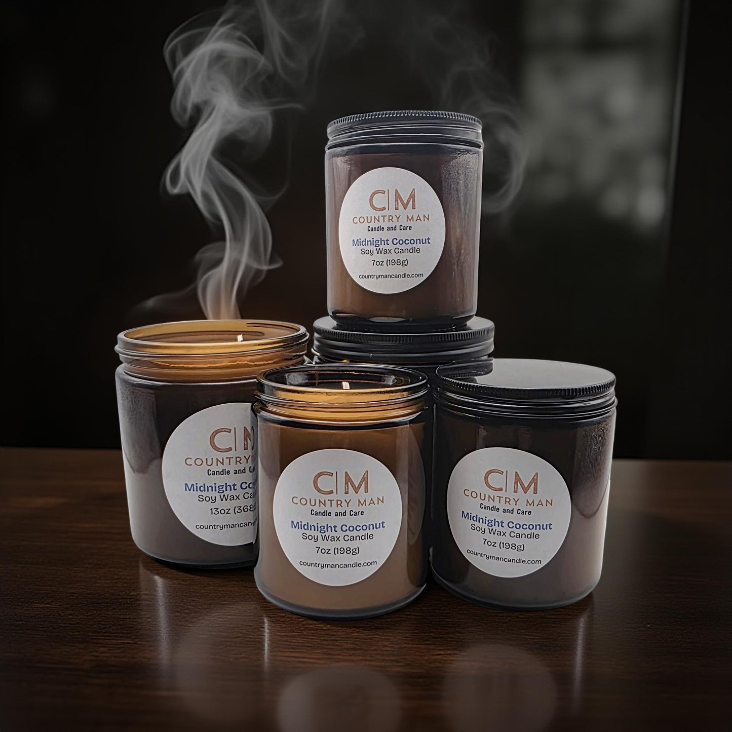 Midnight Coconut Soy Wax Candle