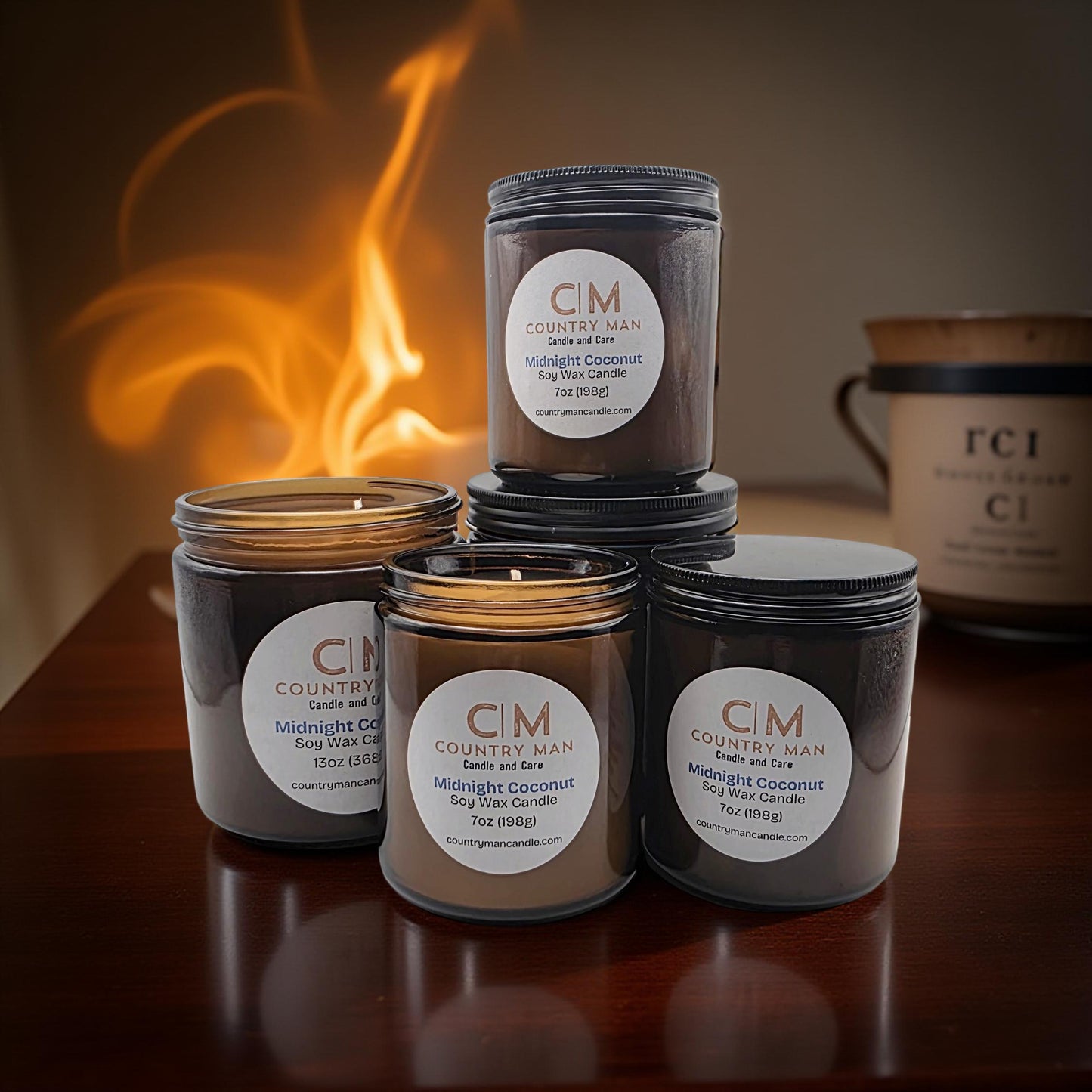 Midnight Coconut Soy Wax Candle