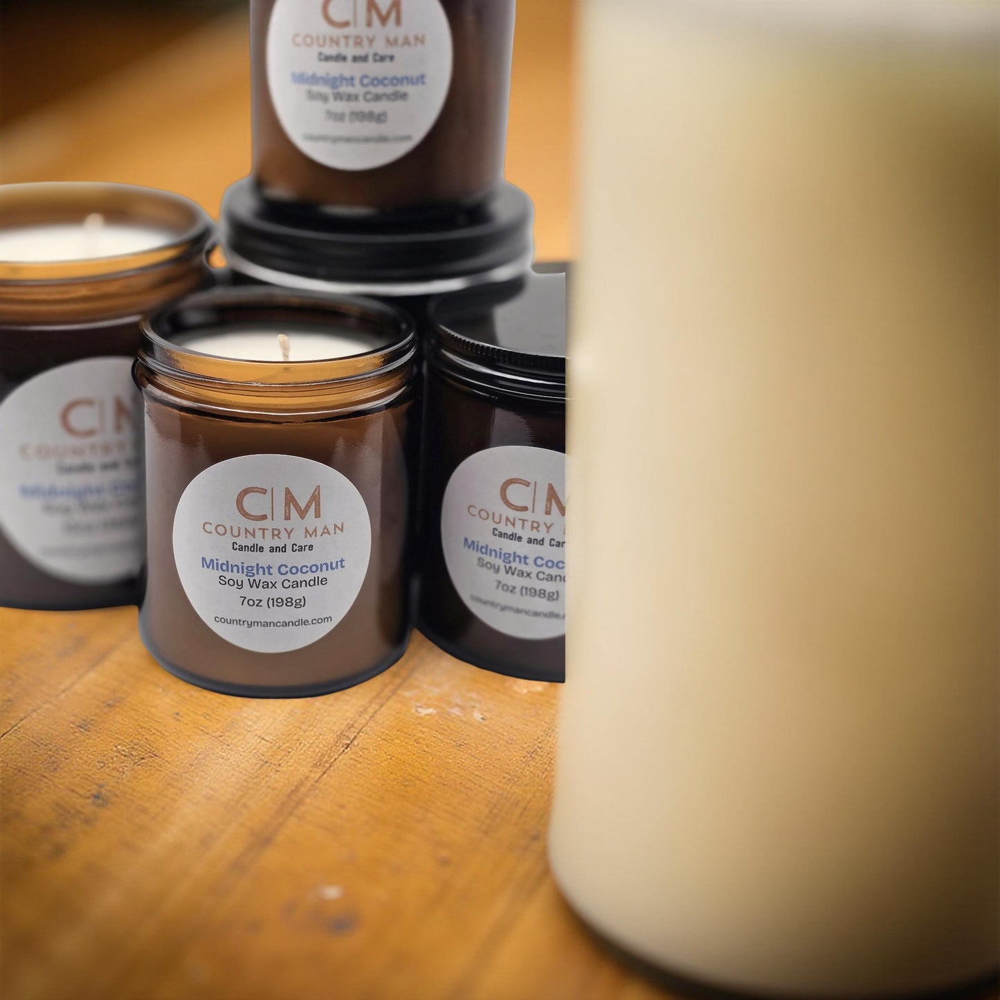 Midnight Coconut Soy Wax Candle