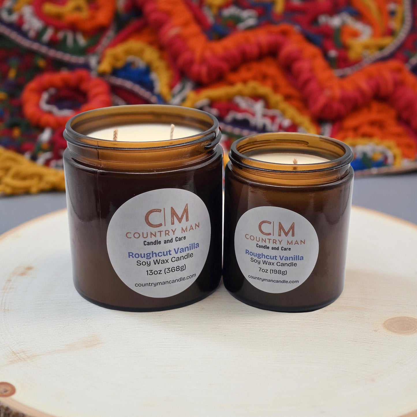 Roughcut Vanilla Soy Wax Candle