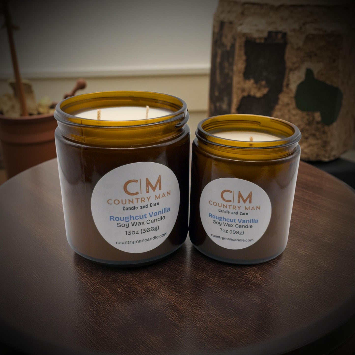 Roughcut Vanilla Soy Wax Candle