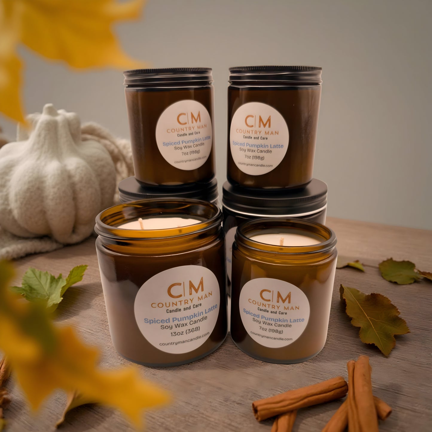 Spiced Pumpkin Latte Soy Wax Candle
