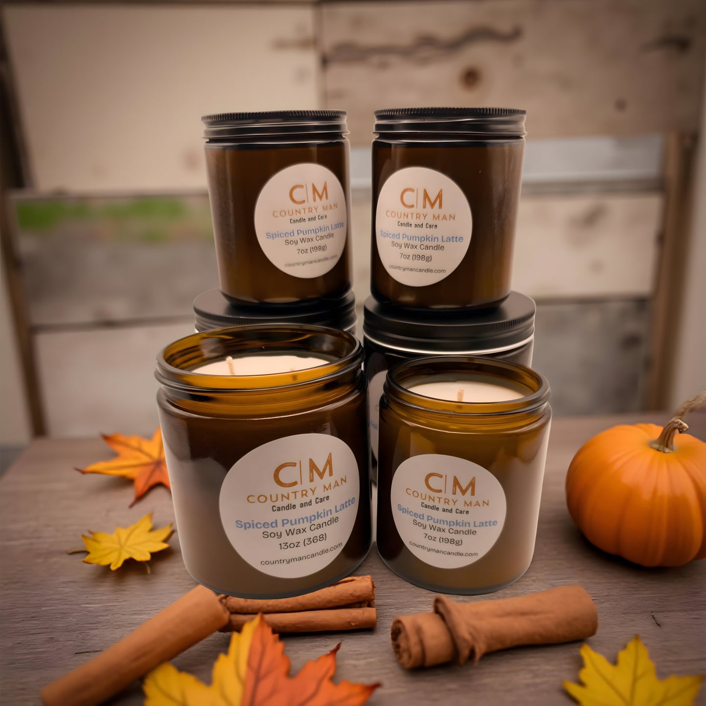 Spiced Pumpkin Latte Soy Wax Candle