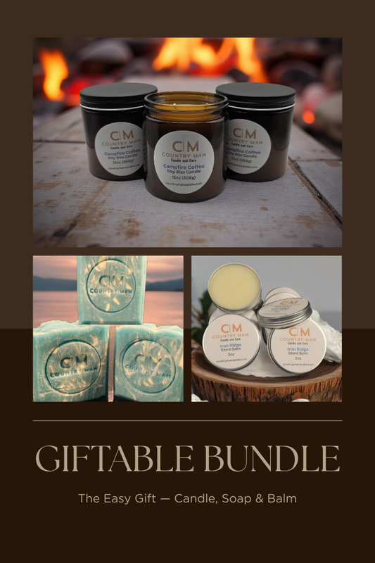 Giftable Bundle - Country Man Candle and Care