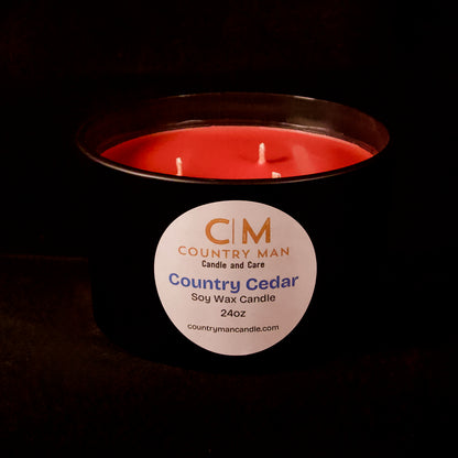 Country Cedar Soy Wax Candle