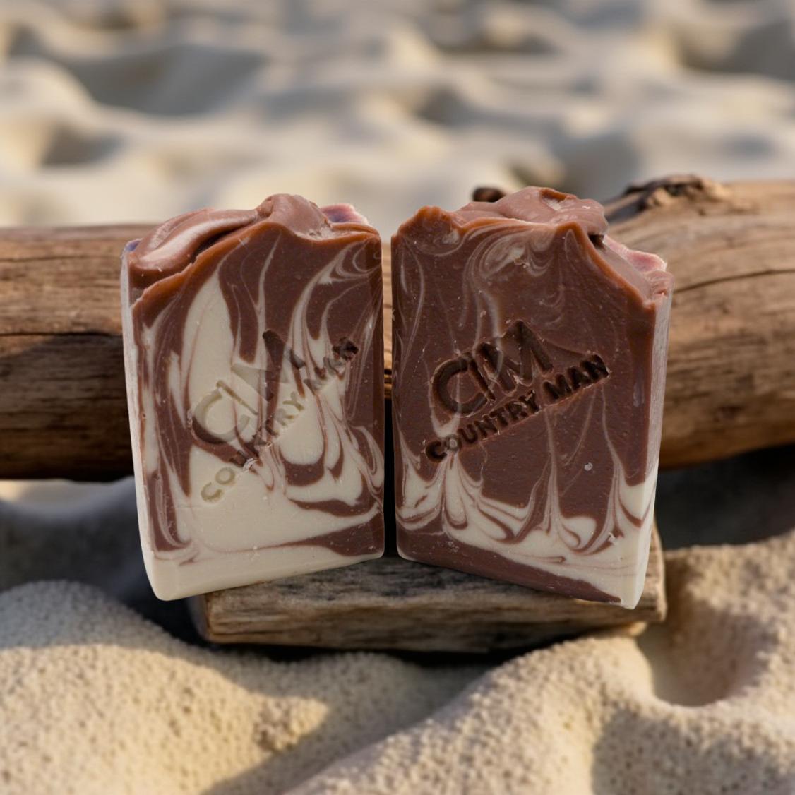 Midnight Coconut Tallow Red Moroccan Clay Cold Process Soap