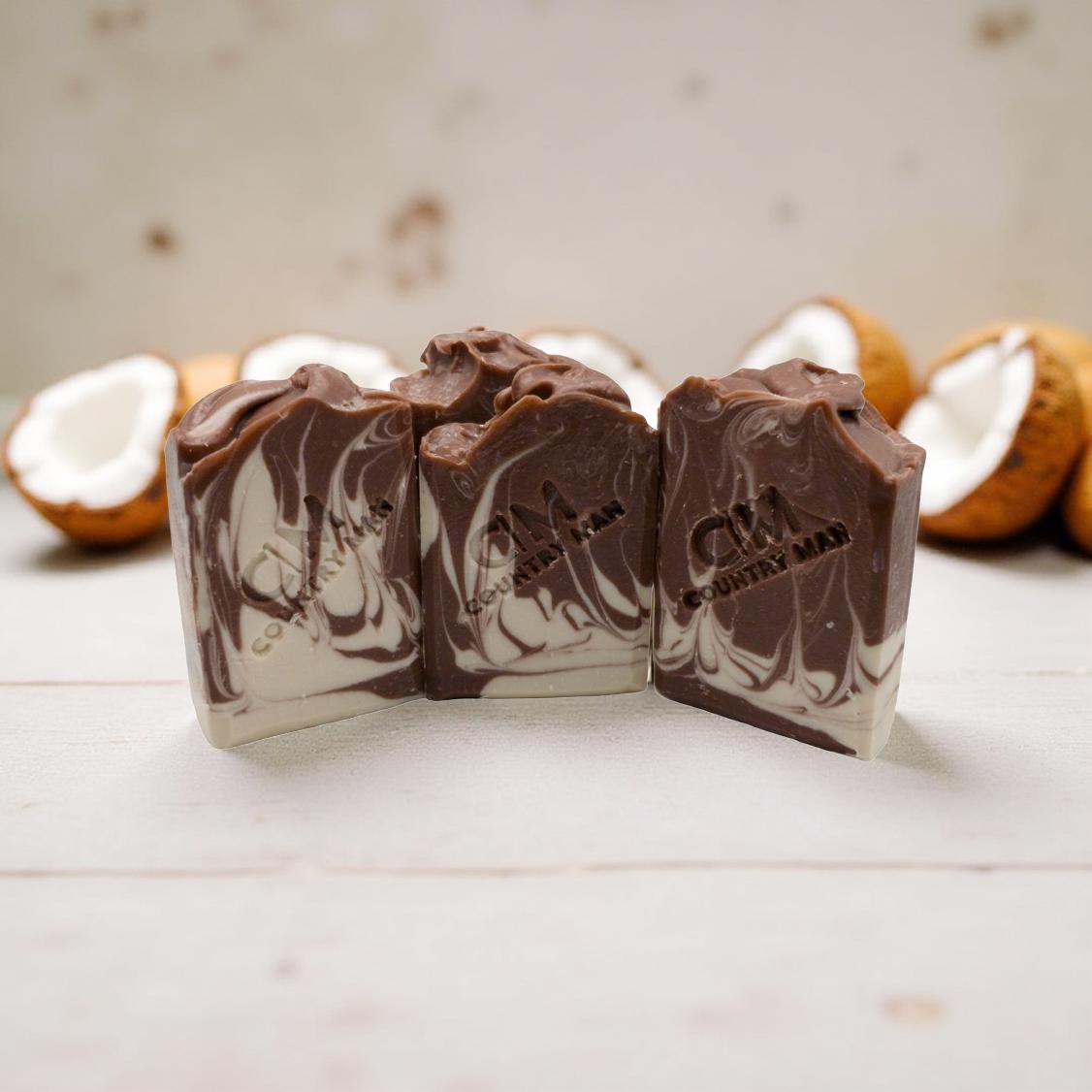 Midnight Coconut Tallow Red Moroccan Clay Cold Process Soap