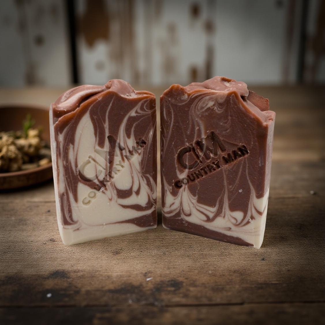 Midnight Coconut Tallow Red Moroccan Clay Cold Process Soap