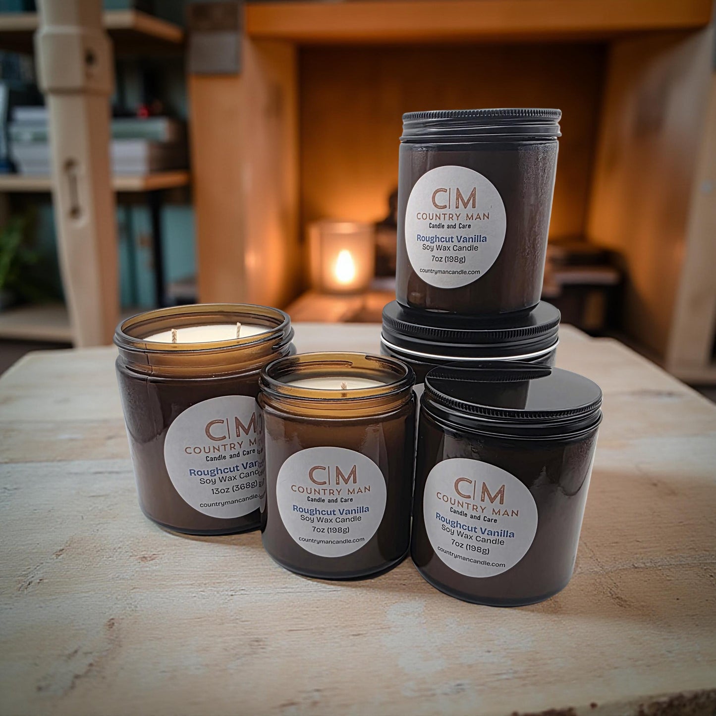 Roughcut Vanilla Soy Wax Candle