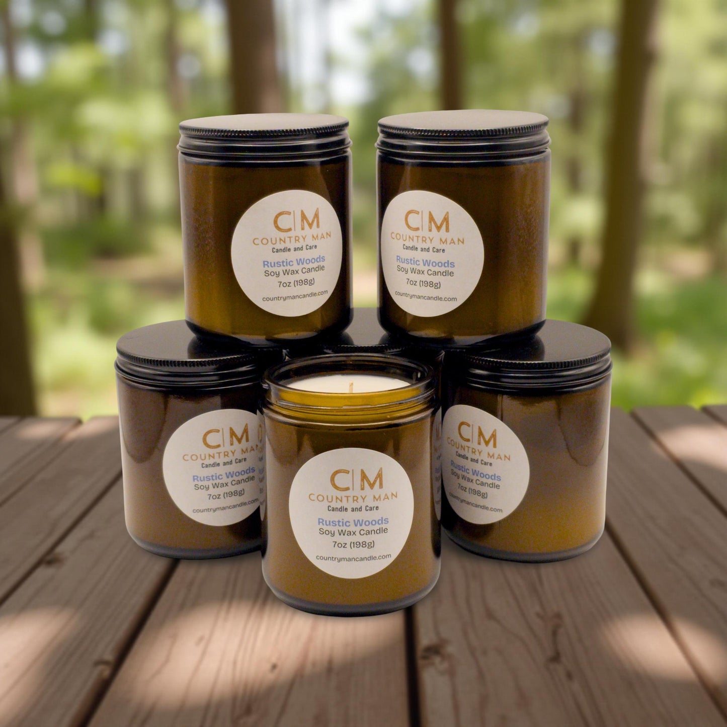 Rustic Woods Soy Wax Candle