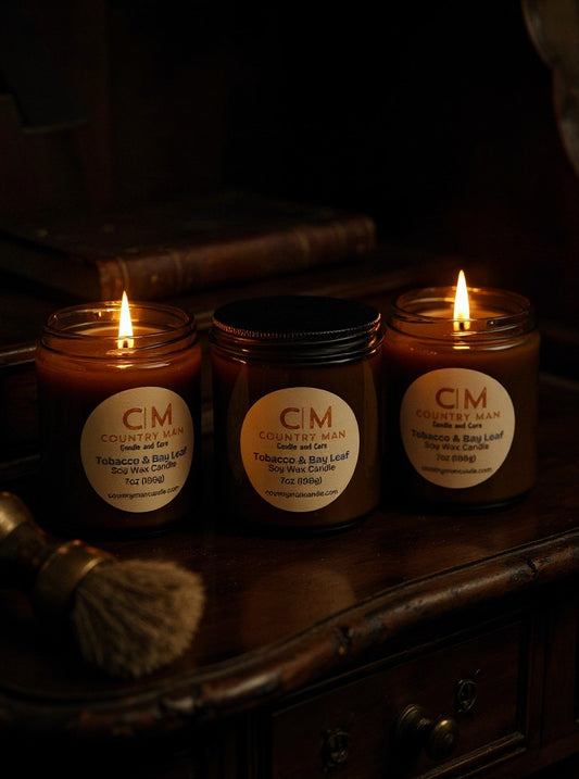 Tobacco & Bay Leaf Soy Wax Candle