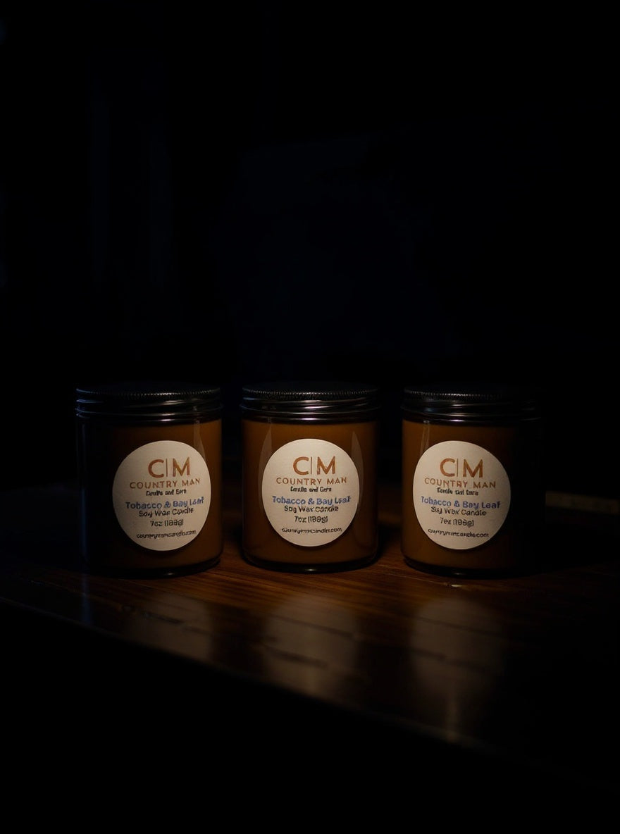 Tobacco & Bay Leaf Soy Wax Candle