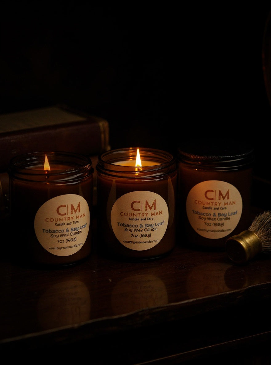 Tobacco & Bay Leaf Soy Wax Candle