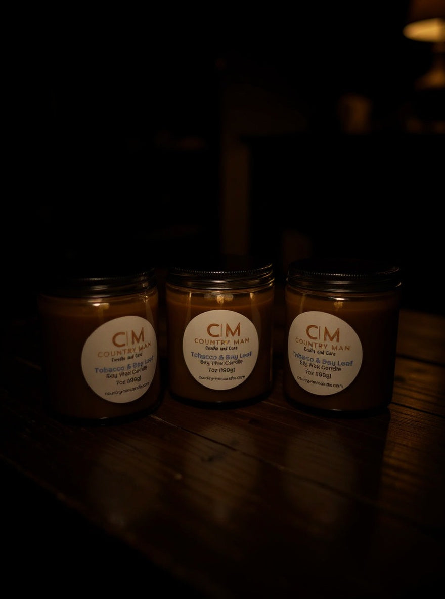 Tobacco & Bay Leaf Soy Wax Candle