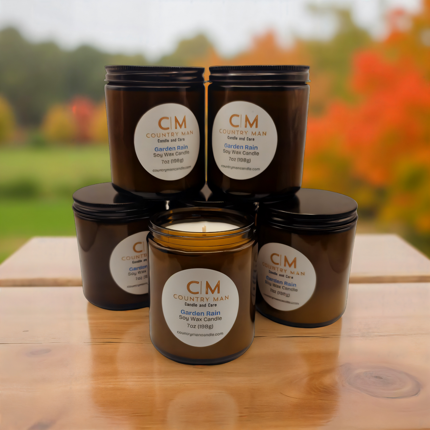 Garden Rain Soy Wax Candle