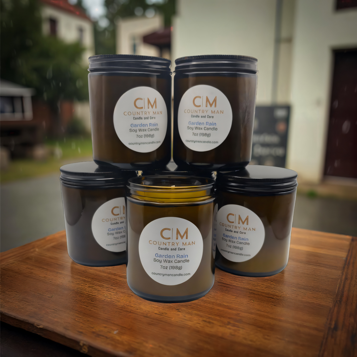 Garden Rain Soy Wax Candle