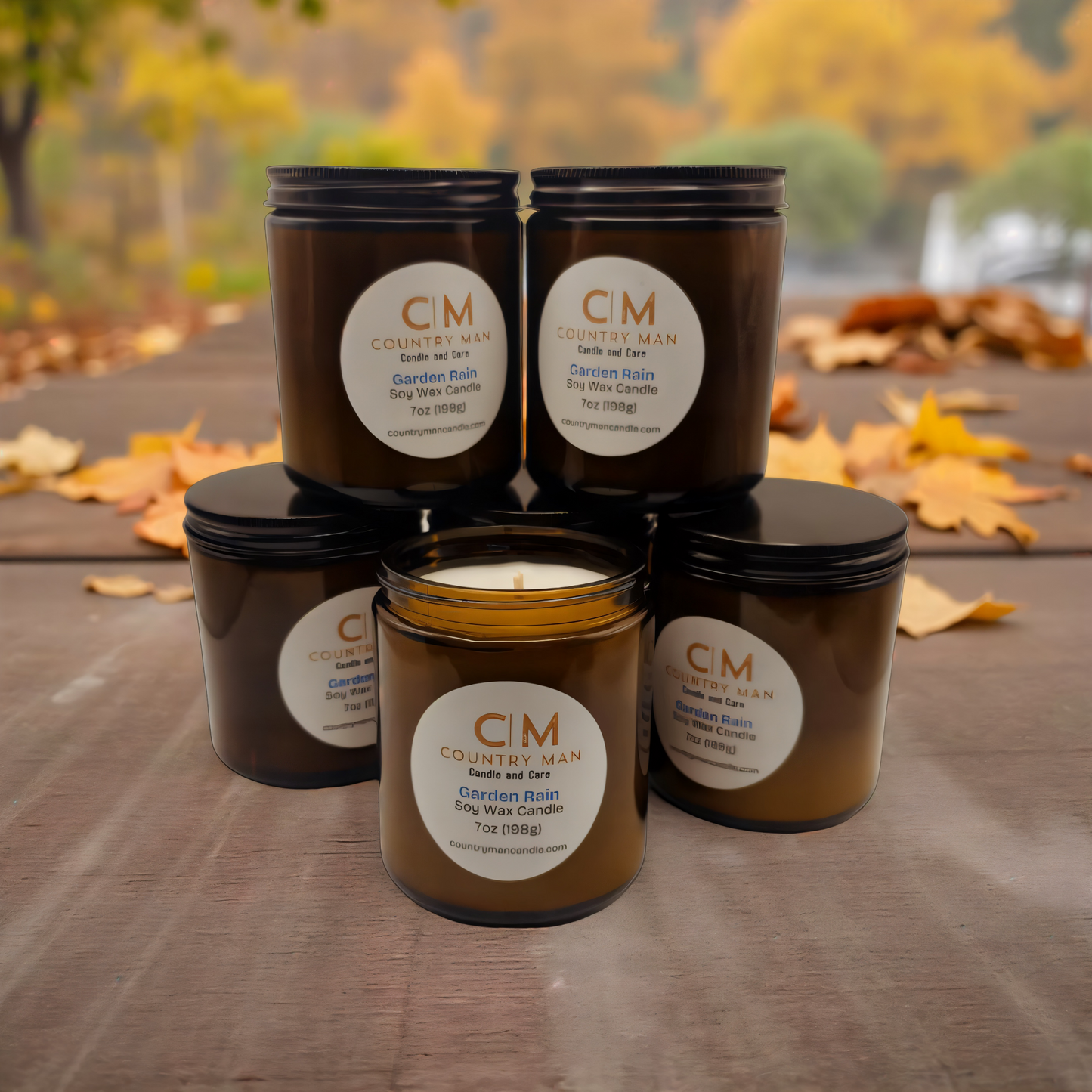 Garden Rain Soy Wax Candle