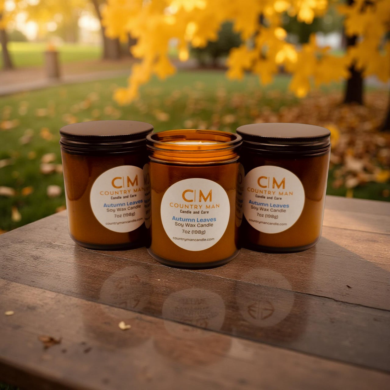 Autumn Leaves soy wax candle