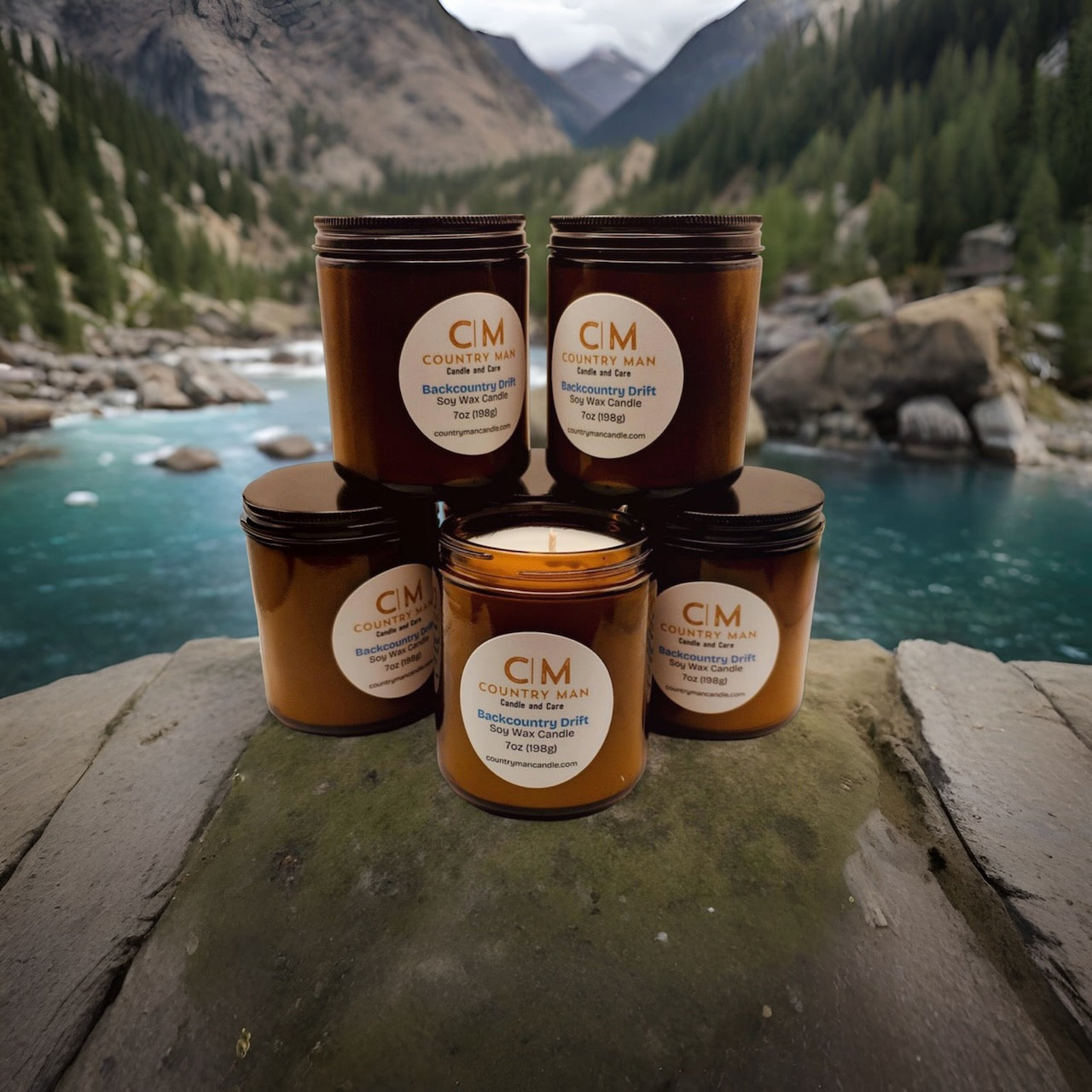 Backcountry Drift soy wax candle