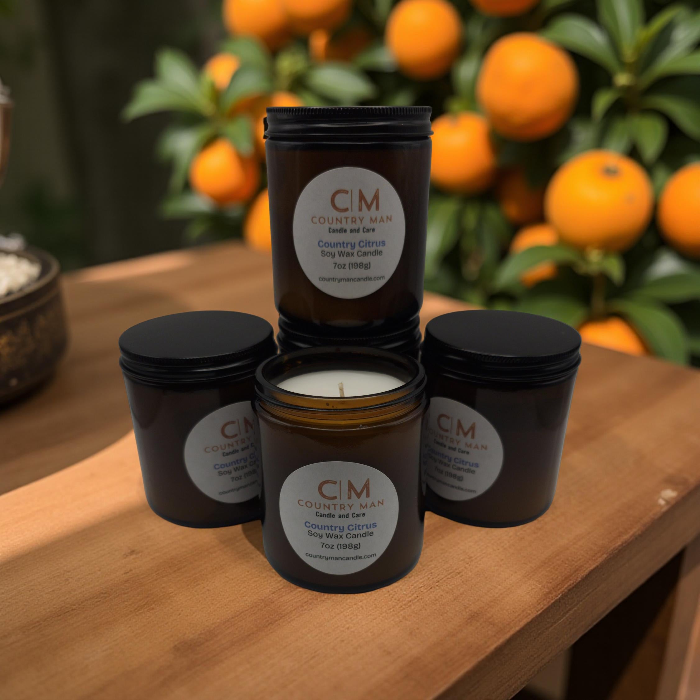 Country Citrus soy wax candle