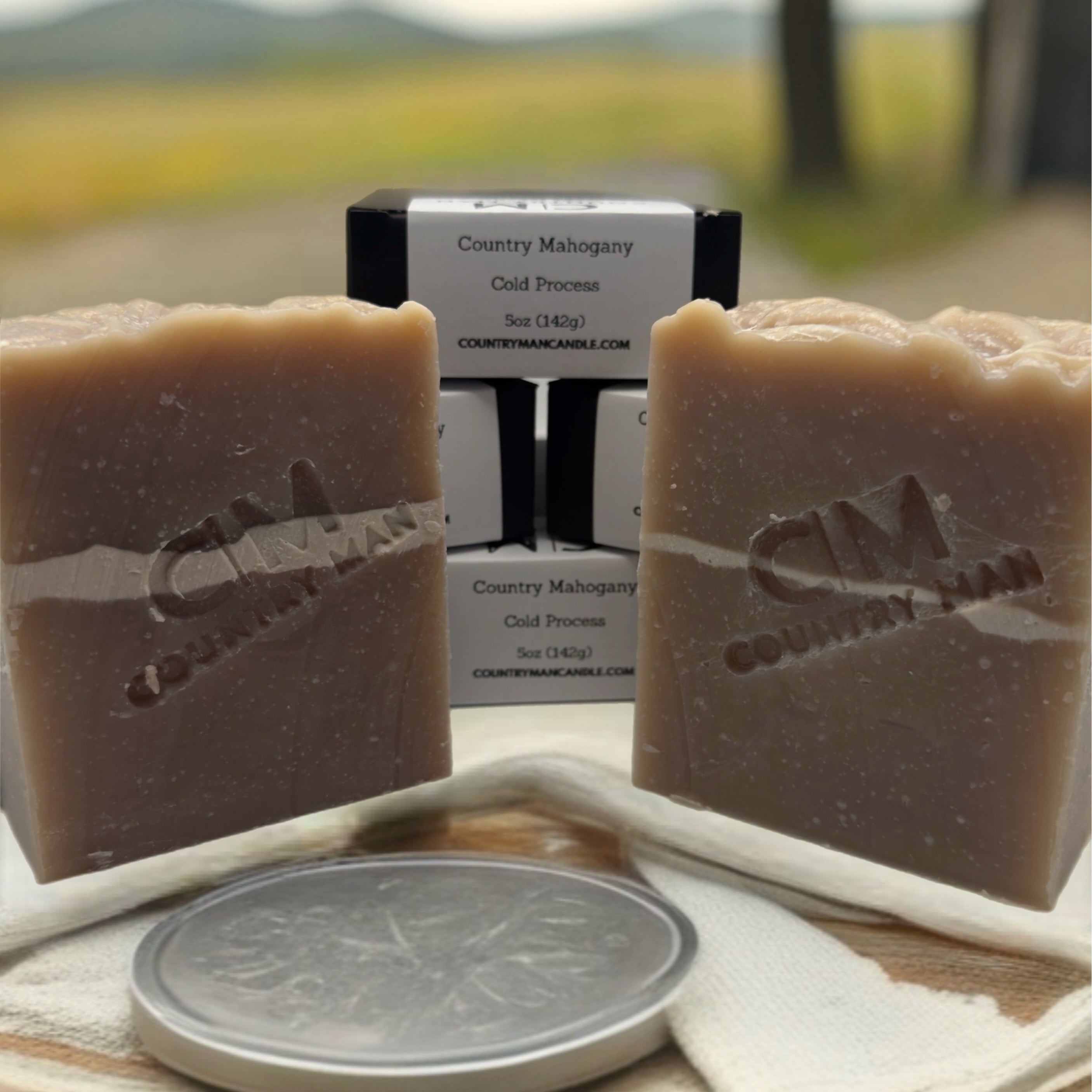 Country Mahogany cold process soap