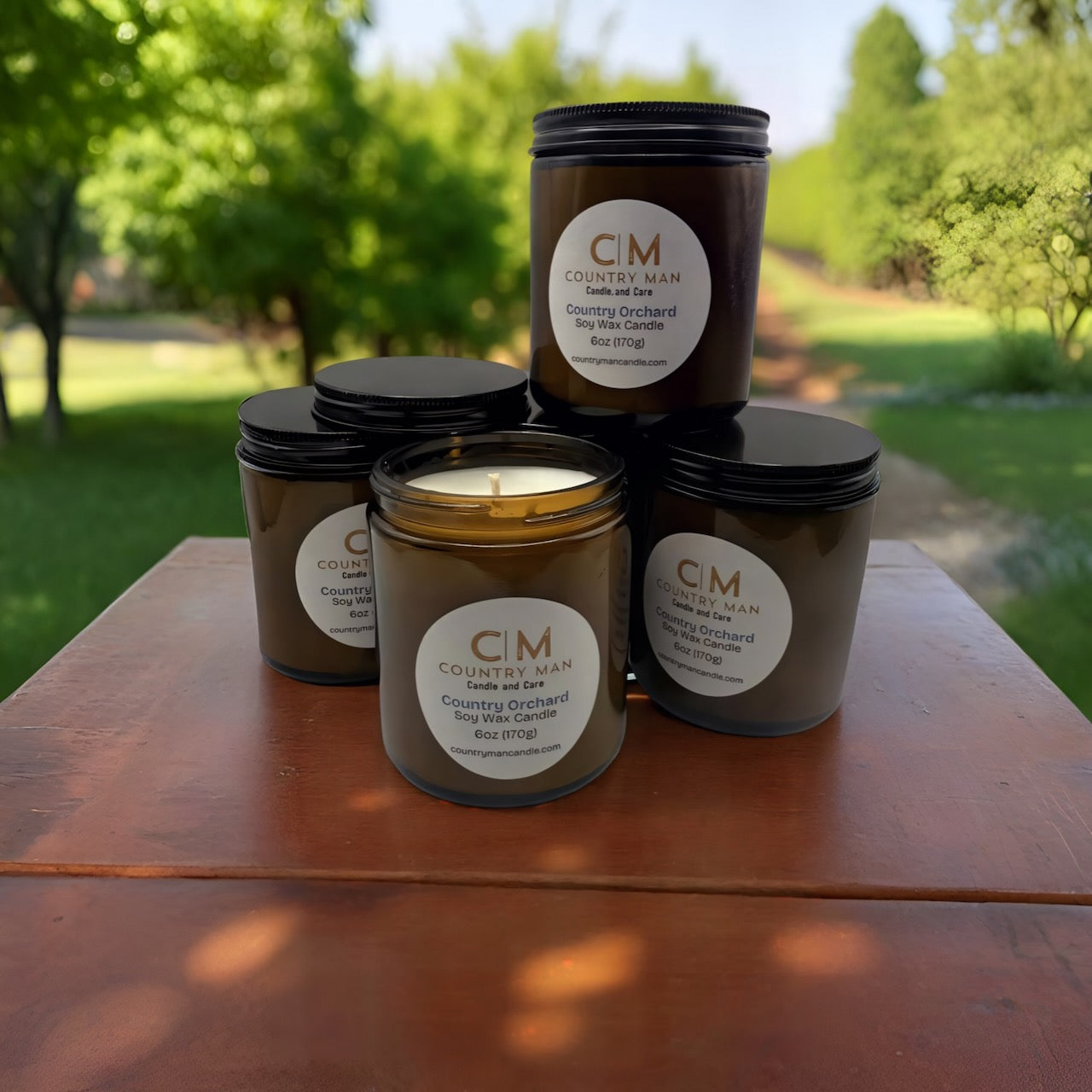 Country Orchard soy wax candle