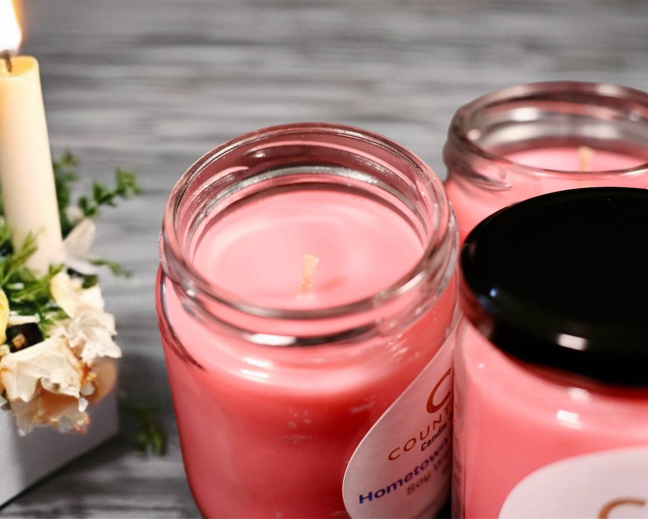 Hometown Barbershop soy wax candle