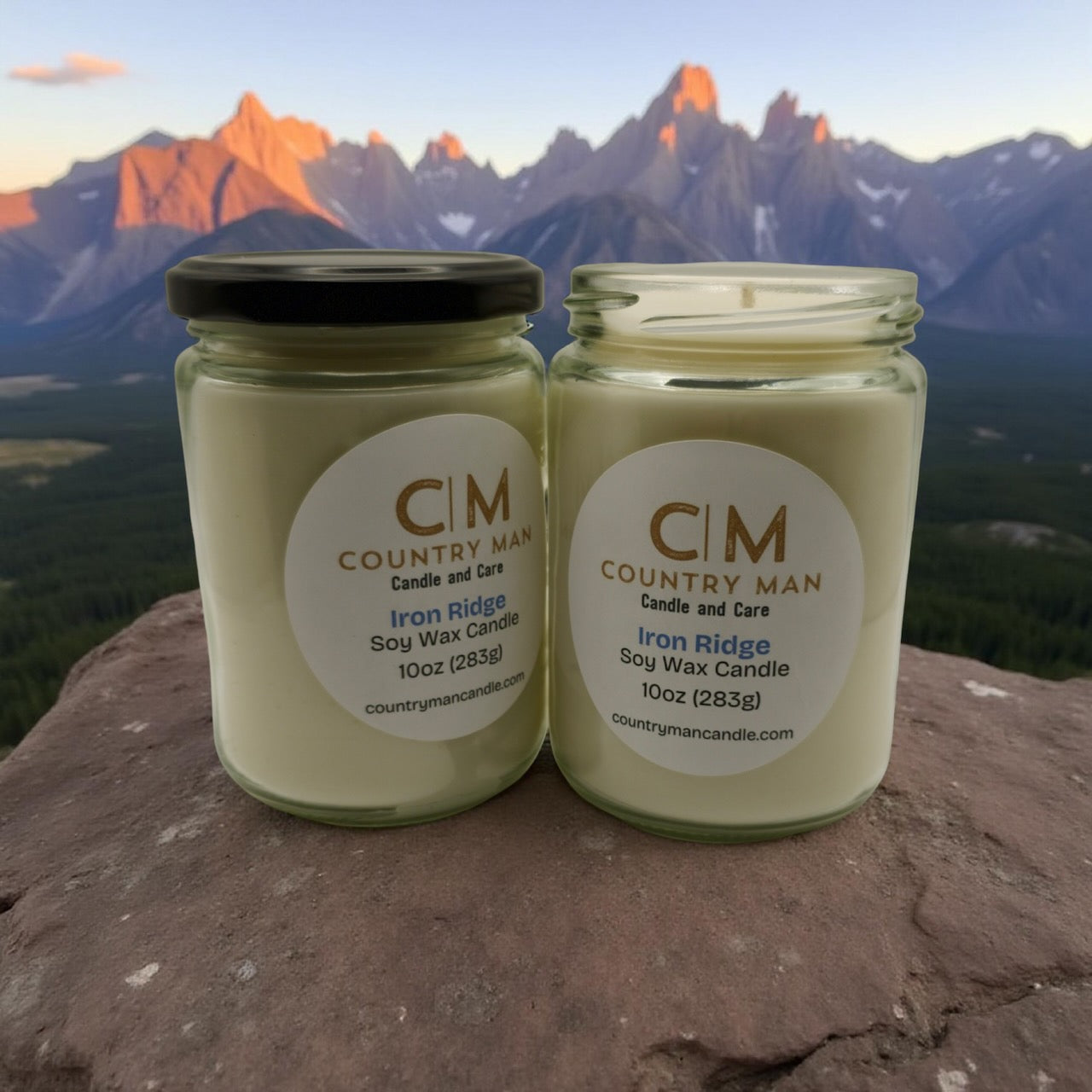 Iron Ridge soy wax candle