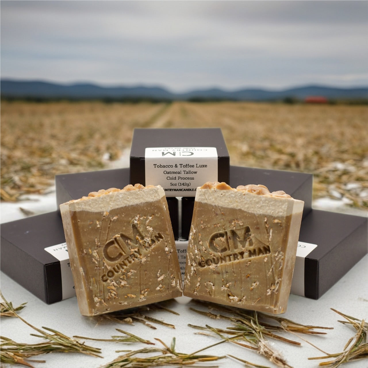 Tobacco and Toffee Luxe tallow oatmeal soap